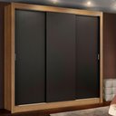 Ver imagem 1 de Guarda Roupa Casal Madesa Lyon 3 Portas de Correr 2 Gavetas