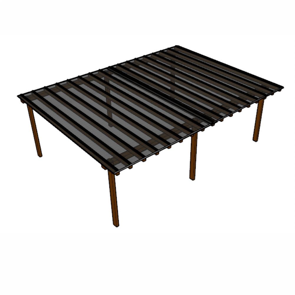 Ver imagem 1 de Cobertura Policarbonato Alveolar 8,00m x 6,00m - Fume 4mm