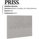 Ver imagem 3 de Cabeceira Casal 140 cm Priss Linho SL 76 Peer
