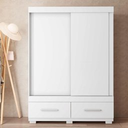 Guarda Roupa Mongi 2 Portas 2 Gavetas Branco Caemmun - 1