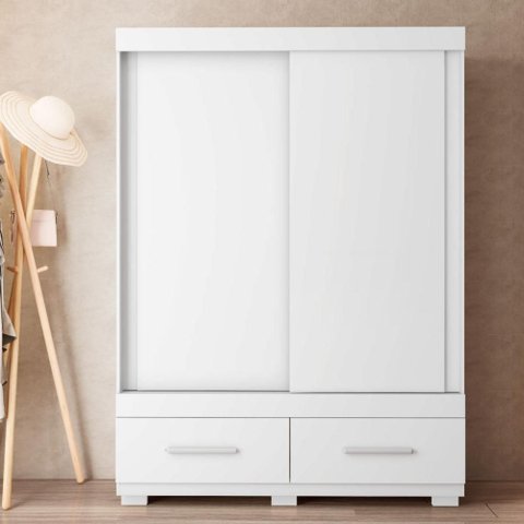 Guarda Roupa Mongi 2 Portas 2 Gavetas Branco Caemmun