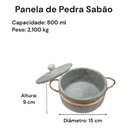 Ver imagem 3 de Jogo de Panelas Pedra Sabão Premium Exclusivo 11 Peças