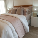 Ver imagem 3 de Jogo de Cama 300 Fios Bambu Kacyumara Capri Rosa Queen