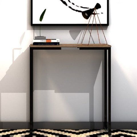Aparador 90cm Industrial Line Marrom/Preto/Fresno