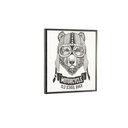 Ver imagem 3 de Quadro Decorativo Barcelona Motorcycle Urso Pb 30x30 cm 30 x 30 cm