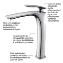 Ver imagem 3 de Misturador Monocomando Bica Alta - Cromado Lx6112 - Lexxa