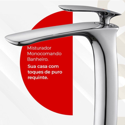 Misturador Monocomando Bica Alta - Cromado Lx6112 - Lexxa - 4