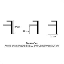 Misturador Monocomando Bica Alta - Cromado Lx6112 - Lexxa - 5