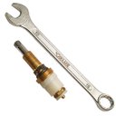 Ver imagem 1 de Reparo Registro de Pressão Deca Com Castelo e Chave Combinada 1/2 e 3/4 - 4688204 4688204K160