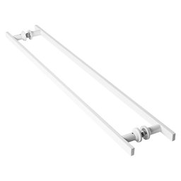 Puxador De Porta Branco Vidro Pivotante Madeira 90cm M.S - 8