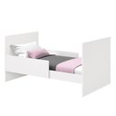 Ver imagem 3 de Jogo de Quarto Infantil Guarda Roupa e Berço Americano New Katatau MDF Branco Brilho Reller Móveis