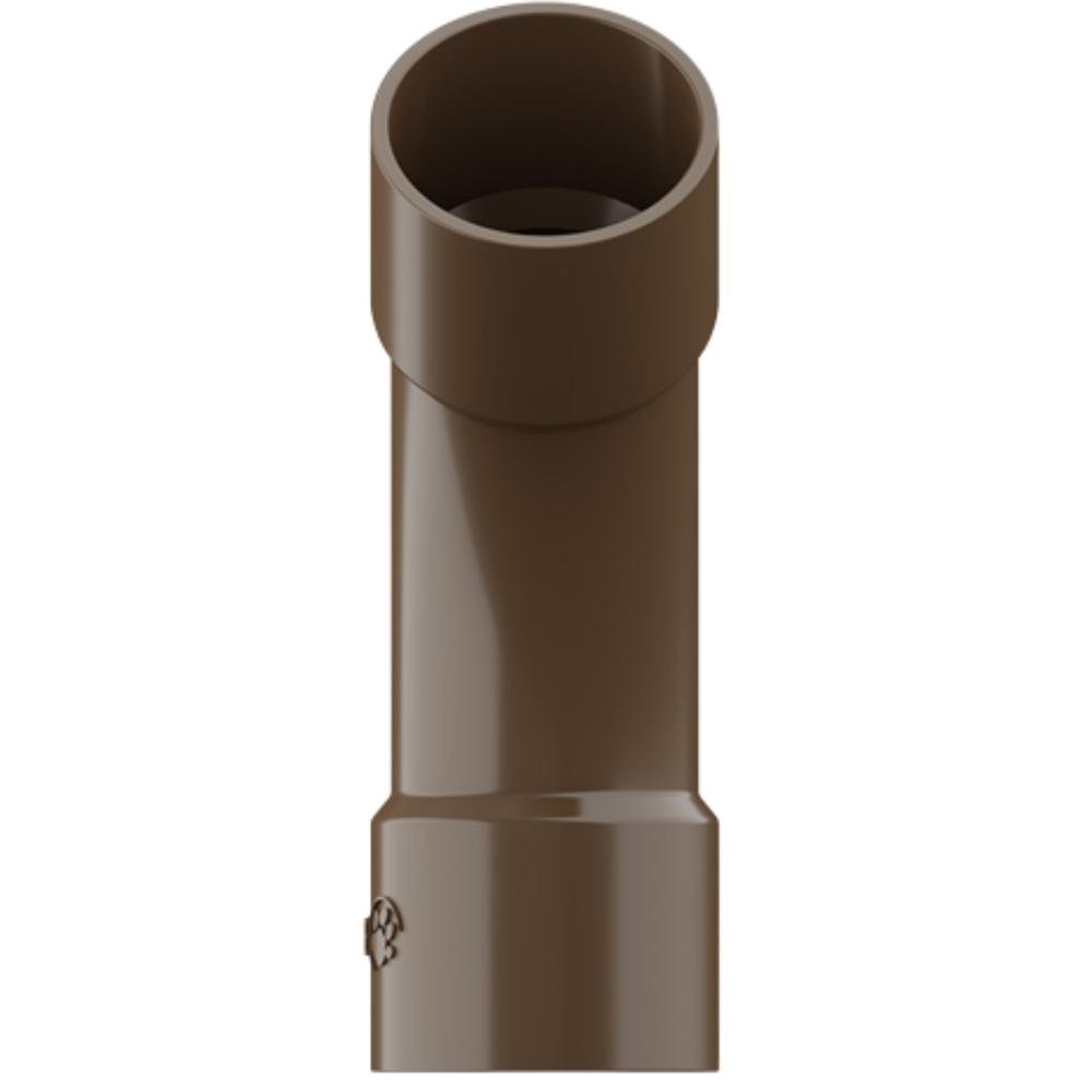 Curva de 45° Graus Soldável Pvc Marrom para Canos Tubos de Água Fria de 2.1/2” Polegadas 75mm - 3