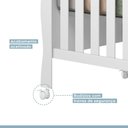 Ver imagem 7 de Berço Mini Cama Soninho 3 em 1 Tigus Baby Branco