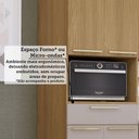 Ver imagem 6 de Paneleiro 70cm 4 Pts Nicho Micro-ondas Elegance Luciane Móve Freijó/freijó Brasil/cinammon