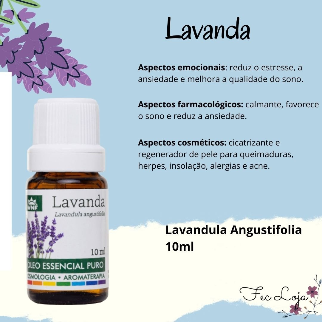 Kit 3 Óleo Essencial WNF Lavanda - Lemongrass - Laranja Doce 10ml - 2