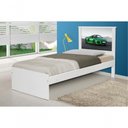 Ver imagem 1 de Cama Solteiro Carro Sport Verde Com Colchão