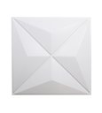 Ver imagem 2 de Kit 15 Placas Revestimento de Parede PVC 3d Alto Relevo Estrelar Branco