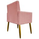 Ver imagem 3 de Kit 3 Poltronas Decorativas Confortáveis Mari - Rosê Suede