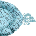 Ver imagem 3 de Cama Pet Gelada Redonda Premium - Pequena