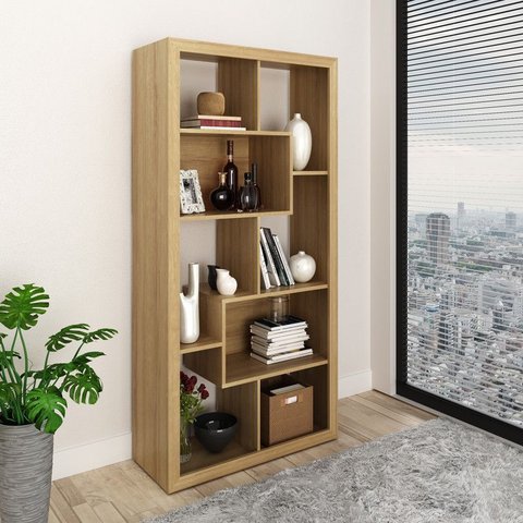 Estante Organizadora E1712 Amêndoa Tecnomobili