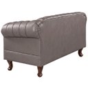 Ver imagem 4 de Namoradeira Chesterfield Duque 2 Lugares em Couríssimo Cinza Rato