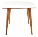 Ver imagem 5 de Mesa de Madeira Quadrada Especial de 90cm na Cor Branca