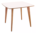 Ver imagem 1 de Mesa de Madeira Quadrada Especial de 90cm na Cor Branca