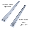 Ver imagem 4 de Ralo Baixo Raso 90cm Inox Seca Box Invisivel Coletor Branco com Tela Apartamento e Laje