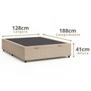 Ver imagem 4 de Base Box com Baú Frontal Linho Padrão Classic Bege