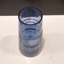 Ver imagem 5 de Vaso Decorativo de Vidro Azul 24x13x13cm Enfeite Sala Mesa Estante Aparador