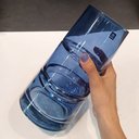 Ver imagem 7 de Vaso Decorativo de Vidro Azul 24x13x13cm Enfeite Sala Mesa Estante Aparador