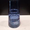 Ver imagem 3 de Vaso Decorativo de Vidro Azul 24x13x13cm Enfeite Sala Mesa Estante Aparador