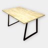 Mesa De Jantar Para Canto Alemão Industrial 140x90x77cm Em Aço 50x30 Pinus 30mm - 1