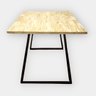Mesa De Jantar Para Canto Alemão Industrial 140x90x77cm Em Aço 50x30 Pinus 30mm - 2