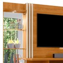 Ver imagem 3 de Estante Home Theater Frizz Plus Cinamomo/off White para Tv até 60” com Rodízios - Madetec