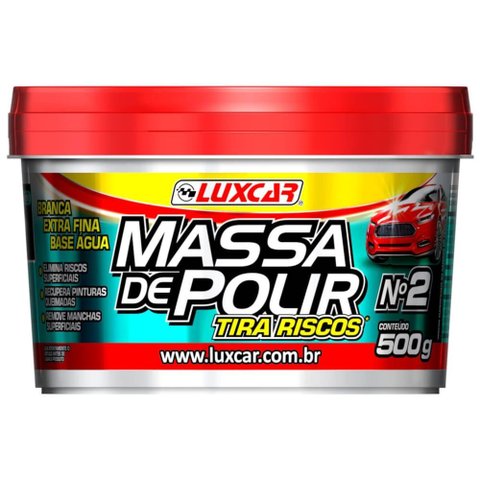 Massa de Polir Tira Riscos com 500 Gramas - 4268 - Luxcar Massa de Polir Tira Riscos com 500g - 4268