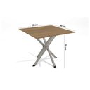 Ver imagem 4 de Mesa Cozinha Volga 90 + 4 Cad Florença Niquel Kappesberg