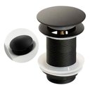 Ver imagem 1 de Válvula Click Luxo Aço Inox 304 Cor Preta Cuba Pia Banheiro 7/8 Lavatório - Brinovar