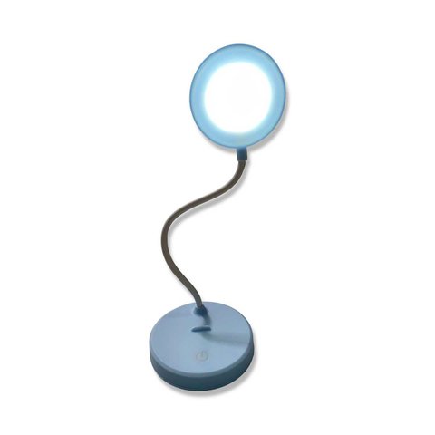 Luminária de Mesa Led - Portátil - Flexível - Usb - 3 Ajustes Touch - Porta Celular