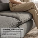 Ver imagem 7 de Sofá Cama Retrátil e Reclinável em Tecido Linhão 190cm Atenas Cinza Escuro