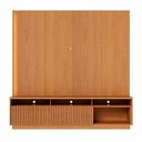 Ver imagem 2 de Home Estante Orlo 200cm Tv até 75 Fitas Led Portas Deslizantes Mdp/mdf Freijó G73 - Gran Belo