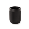 Kit Lavabo - Dispenser Porta Sabonete Líquido 14 cm e Porta Copo Escova 10 cm de Cimento Preto - 4