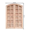 Ver imagem 5 de Porta Balcão de Abrir / Abrir em Arco de Madeira Eucalipto Bat 10 Cm Copa Verde Madeiras - 215ax120l