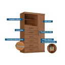 Ver imagem 4 de Cômoda Marabá c/1 Porta c/Esp 6GAVS e Pés Cinamomo S. Andirá