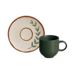 Conjunto de Xícara de Cafezinho com Pires 06 Peças Coup Magari Porto Brasil Conj Xícara Cafezinho Co - 2