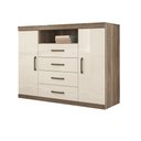 Ver imagem 3 de Cômoda para Quarto 2 Portas 4 Gavetas 1 Nicho Master