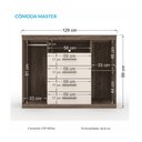 Ver imagem 5 de Cômoda para Quarto 2 Portas 4 Gavetas 1 Nicho Master