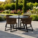 Ver imagem 3 de Mesa com 4 Cadeiras Corda Náutica Marrom