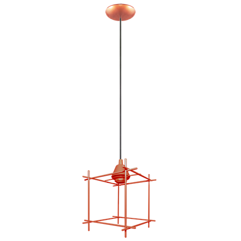 Pendente Aramado Dado Cobre Sala Quarto Cozinha Banheiro