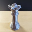 Ver imagem 2 de Rainha - Peça Decorativa De Xadrez , Estatueta 13.5 Cm De Altura - Toque 3D:Cinza